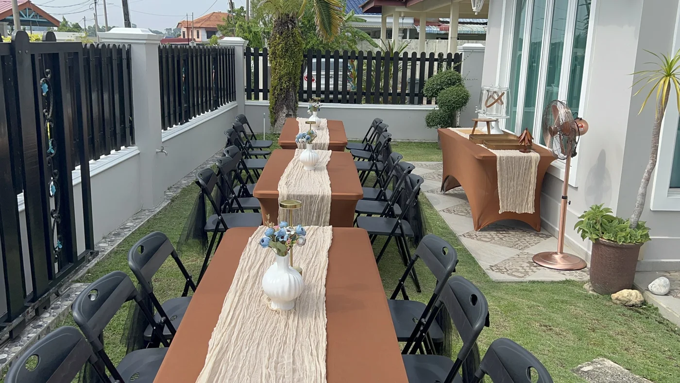 Setup tema Rustic ALUNARA di Melaka